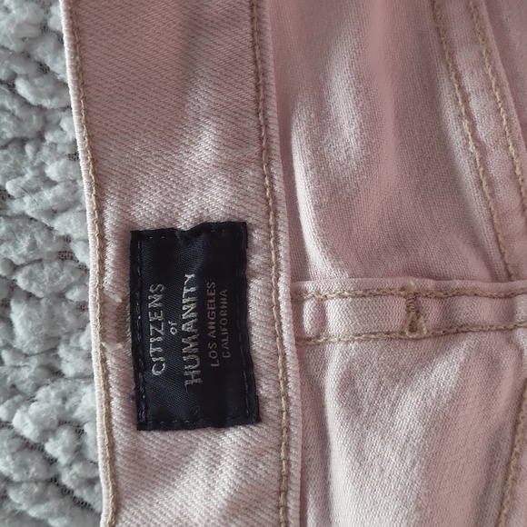 Citizens of Humanity Pink Jeans Raw Cuff Hem- 28 - Picture 6 of 10